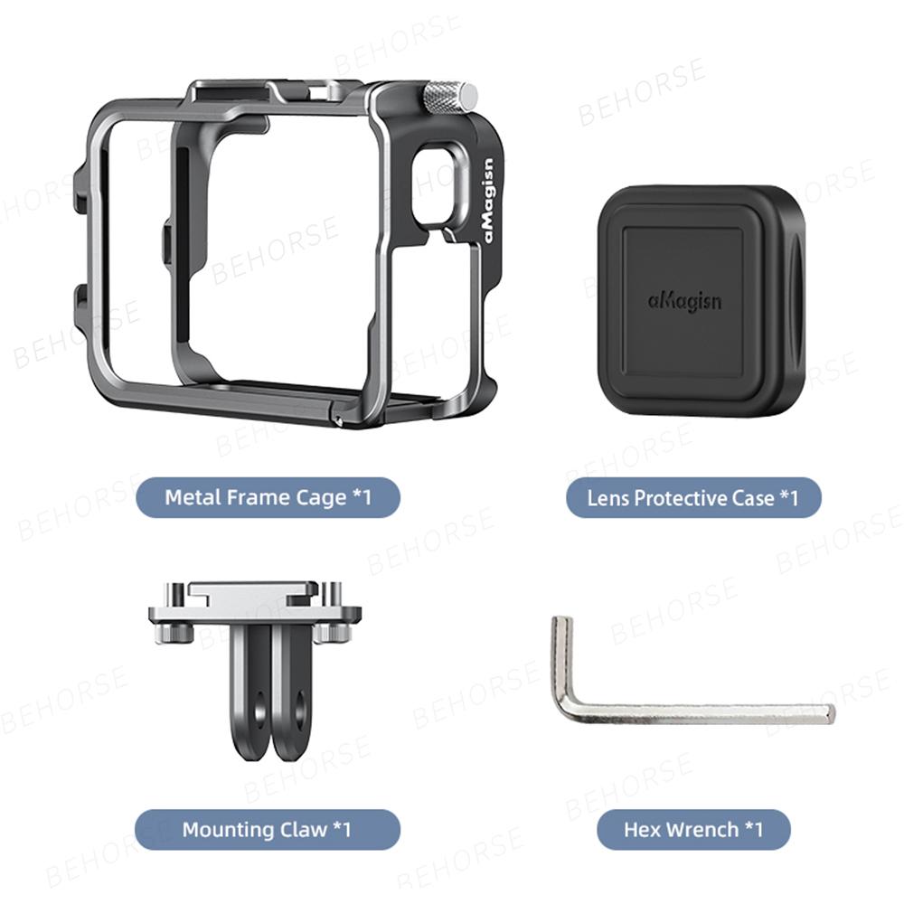 Metal Frame Case for 360Ace Pro Case Rabbit Cage with Lens Protective Cover For Insta360 Ace/Ace Pro Action Camera Accessories