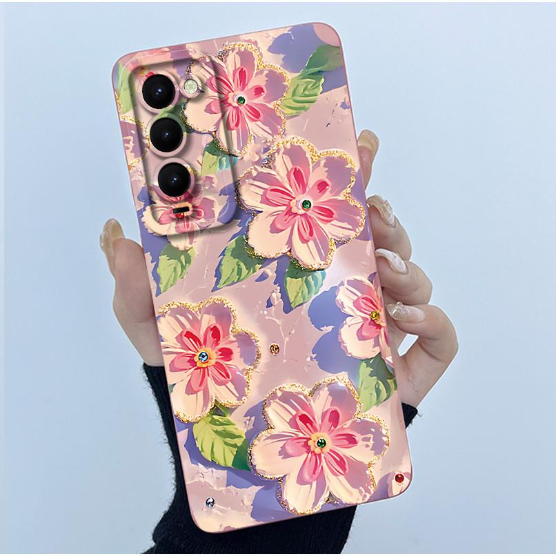 For Tecno Camon 18 18T 18P 18 Primer Phone Case CH7 CH6 Cover Fashion Simplicity Oil Painting Floral Soft Silicone Shell Fundas