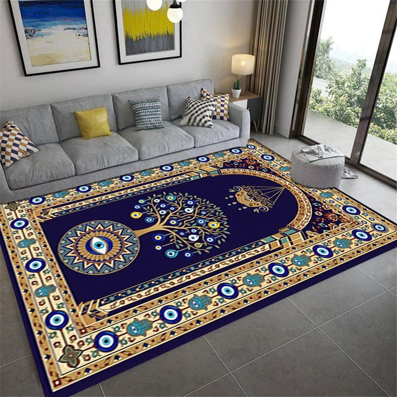 2025 New Evil Eye Carpet Rug for Living Room Bedroom Home Sofa Decoration,Kids play Non-slip Floor Mat166