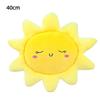 Adorable Sun Plush Toy Pillow Cute Cartoon Sofa Cushion Fluffy Plushie Home Decor For Bed Living Room Cozy Gift Supplies