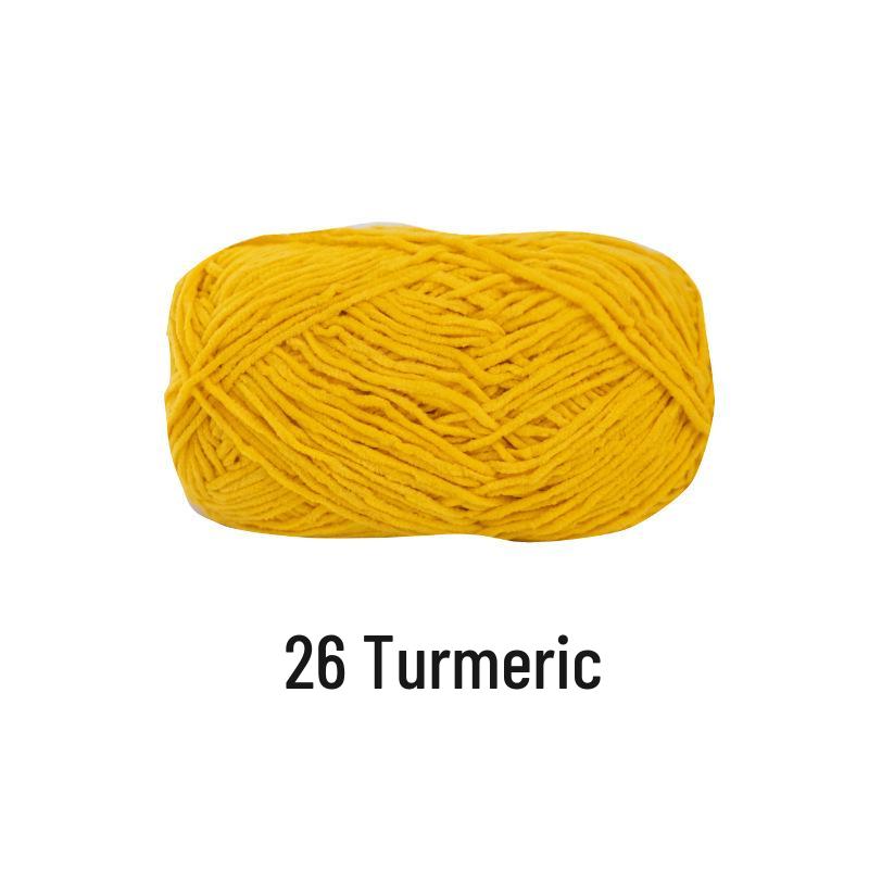Xuefeier Chenille Gold Velvet Hand-Knitted Bag Doll Yarn Kit