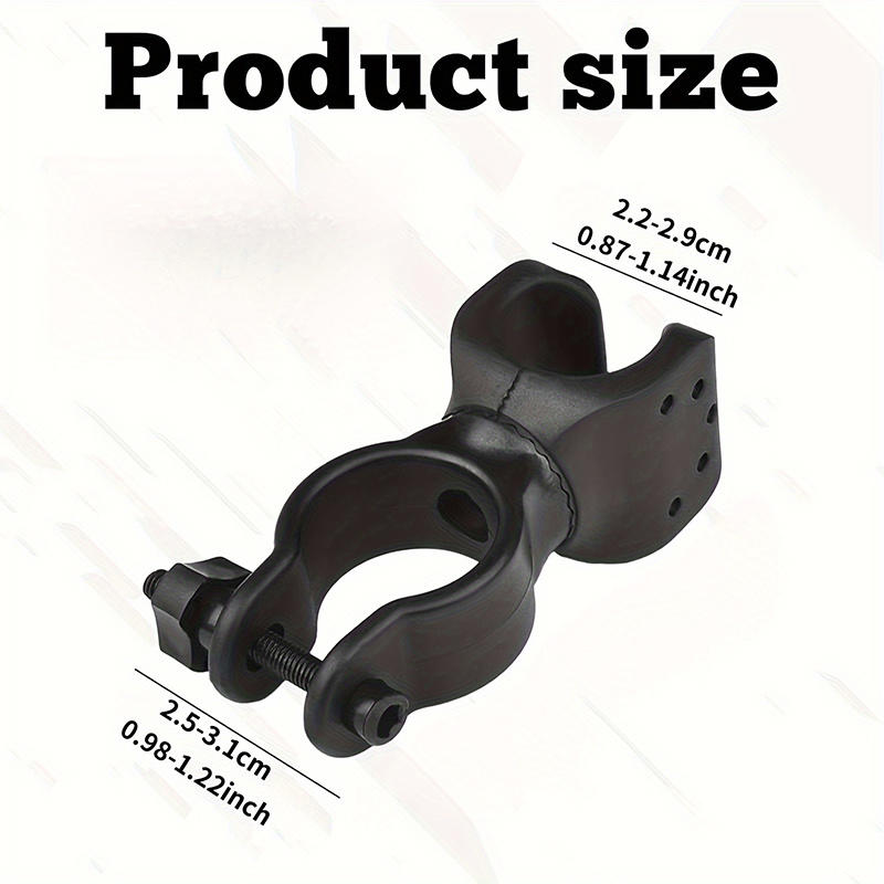 Heavy-Duty Wheelchair Crutch Holder 360° Rotating Crutch and Cane Holder with Quick-Release Lock