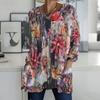 Plus Size Women Round Neck Long Sleeve T Shirt Soft Loose Tops For Indoor Leisure And Street Walking