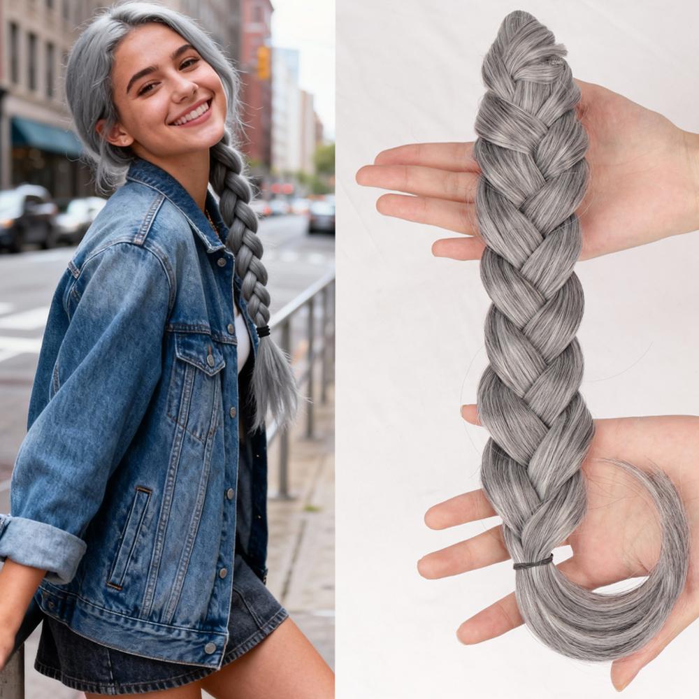 Women's Short Hair Twist Braid Claw Clip/Adds Volume/Ponytail for Daily Wear