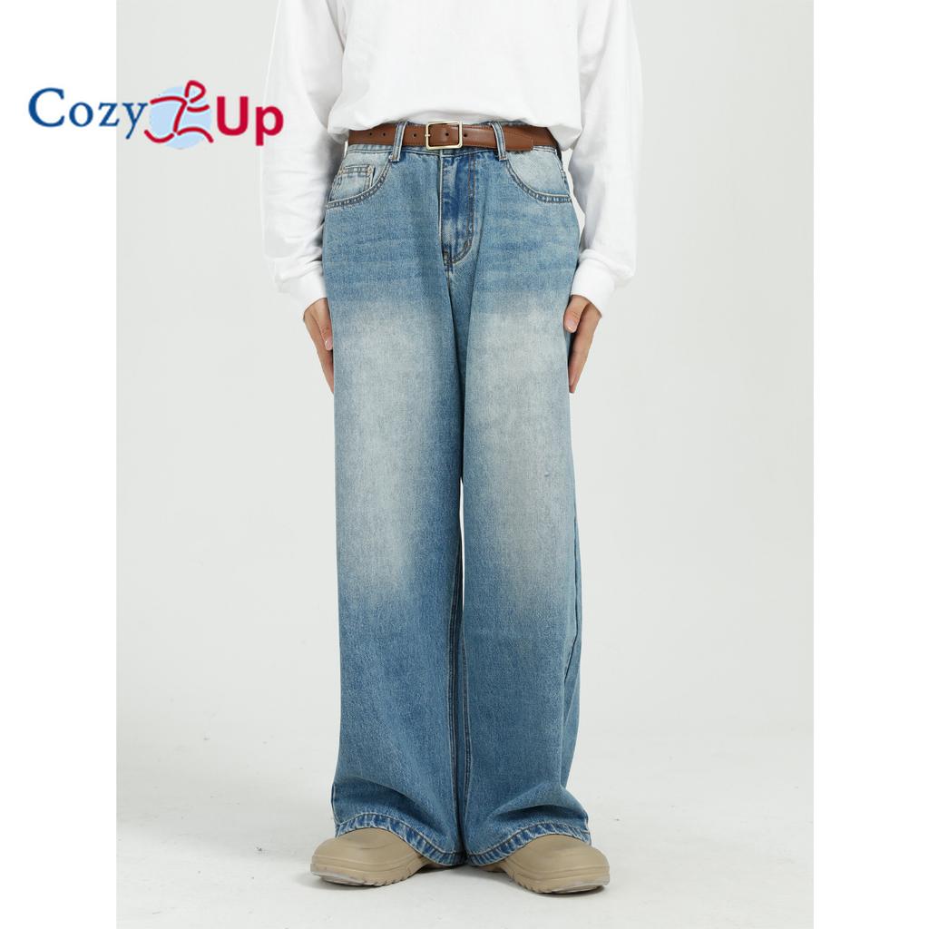 Cozy Up Herren Hip Hop Jean Jogger Loose Fit Streetwear Biker Baggy Jeans Hose Stilvolle bedruckte Cargo-Jeans