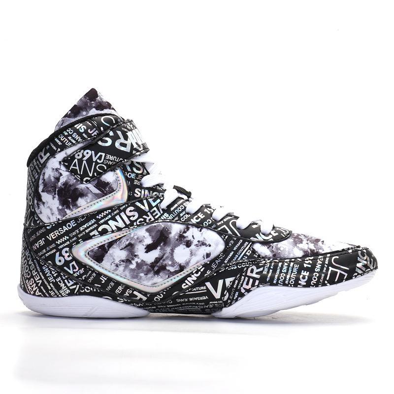

Men s Graffiti High-Top Boxing Sneakers - Spring/Summer Edition 38 чёрный