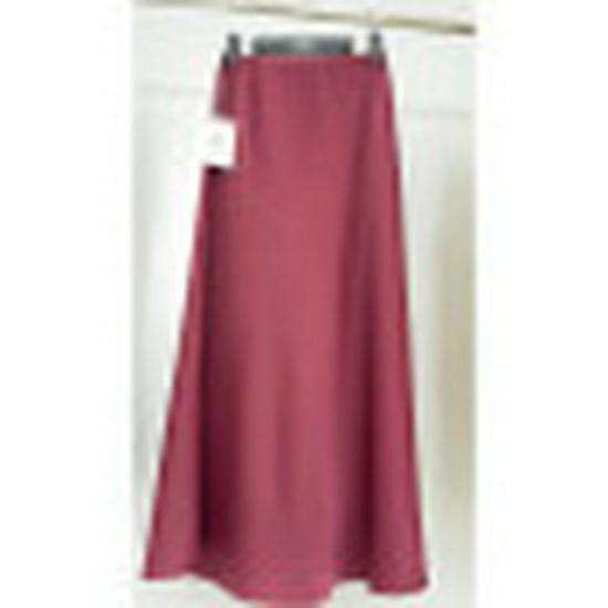 2024 French Retro Satin High Waist Fishtail Midi Skirt