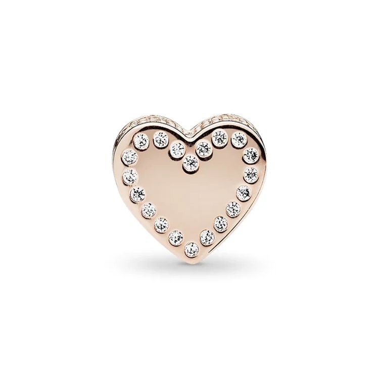 Pandora Essence Series Heart Charm Unisex Charm Pink 786305CZ Pink,F