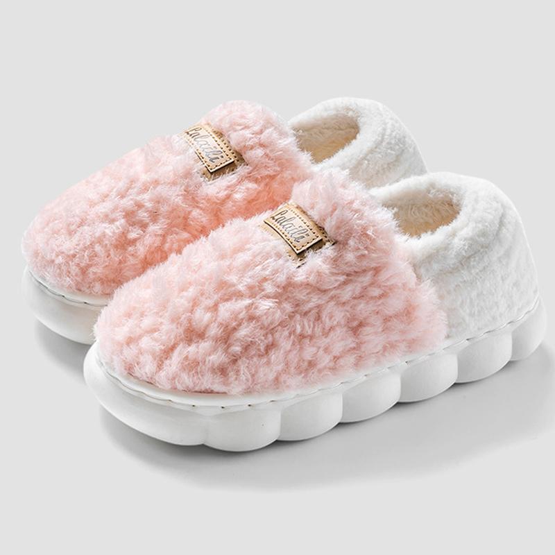 Fashion Crestar Women's Cotton Slippers Girls Lady Winter Warm Home Shose Indoor Comfortable Plush Slippers Couple Flat Fuzzy Shoes