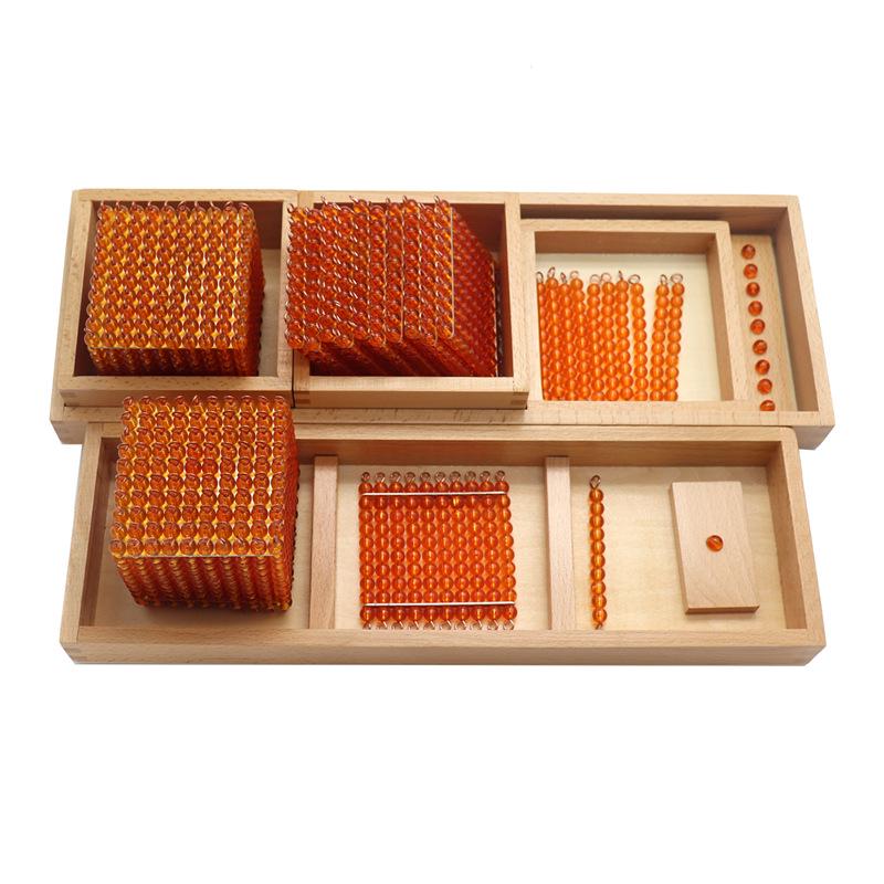 Montessori Math Teaching Aids: Decimal Place Value Game for Ages 3-6
