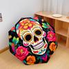 1 PC Automatic Folding Umbrella - Skull Flower Pattern, Portable & Foldable Design with 8 Ribs, Christmas Birthday Gifts