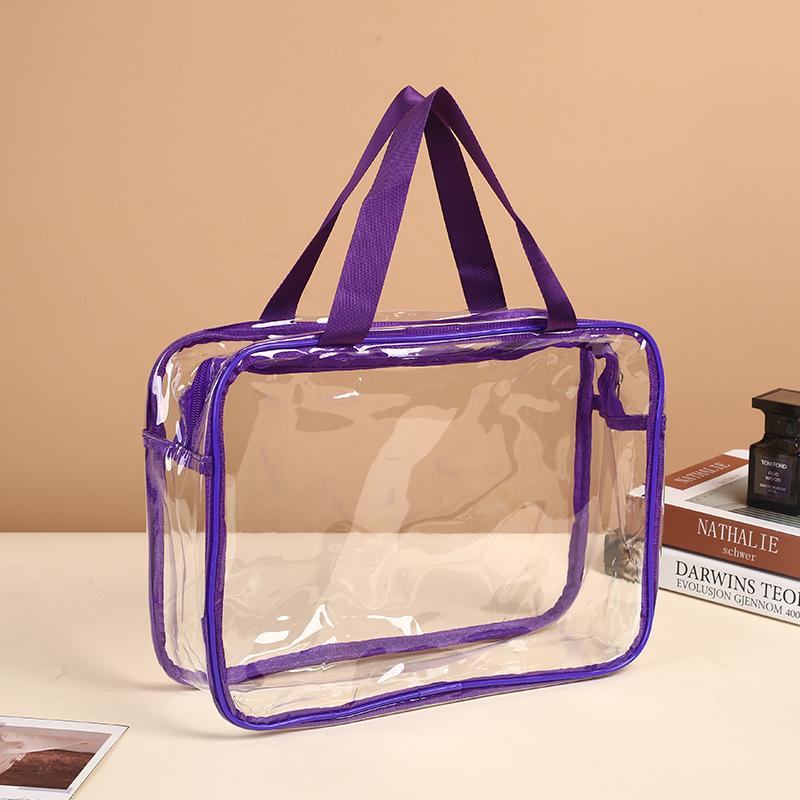 6 Stück Klare PVC Toilettenartikel-Aufbewahrungstaschen Wasserdichter Handgehaltener Reise-Kosmetik-Organizer Mit Reißverschluss Aufbewahrung Geschenkbeutel
