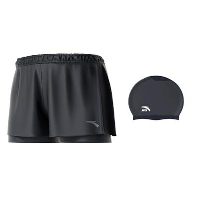 Anta American Retro High Street Comfortable Fashion Simple Solid Color Breathable Quick-Dry Trendy Sports Swimwear Set Men Swimwear 9824232415-2