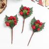3/5Pcs Christmas Decoration Artificial Berry Bouquet Pine for Home Decor Crafts Garland Navidad New Year 2026 Garland Accessory