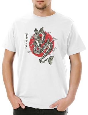 Drago Giapponese I T-shirt da Uomo Drago Giappone Drago Asia Asia Cina Tatuaggio