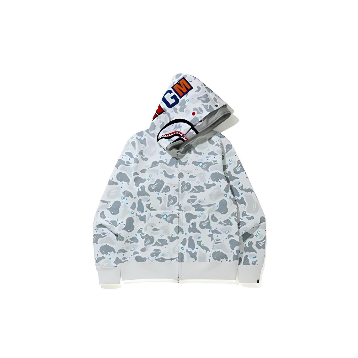 Bape Space Camo Haizivs Pilna rāvējslēdzēja