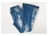 Women's 3D Embroidery Flare Jeans