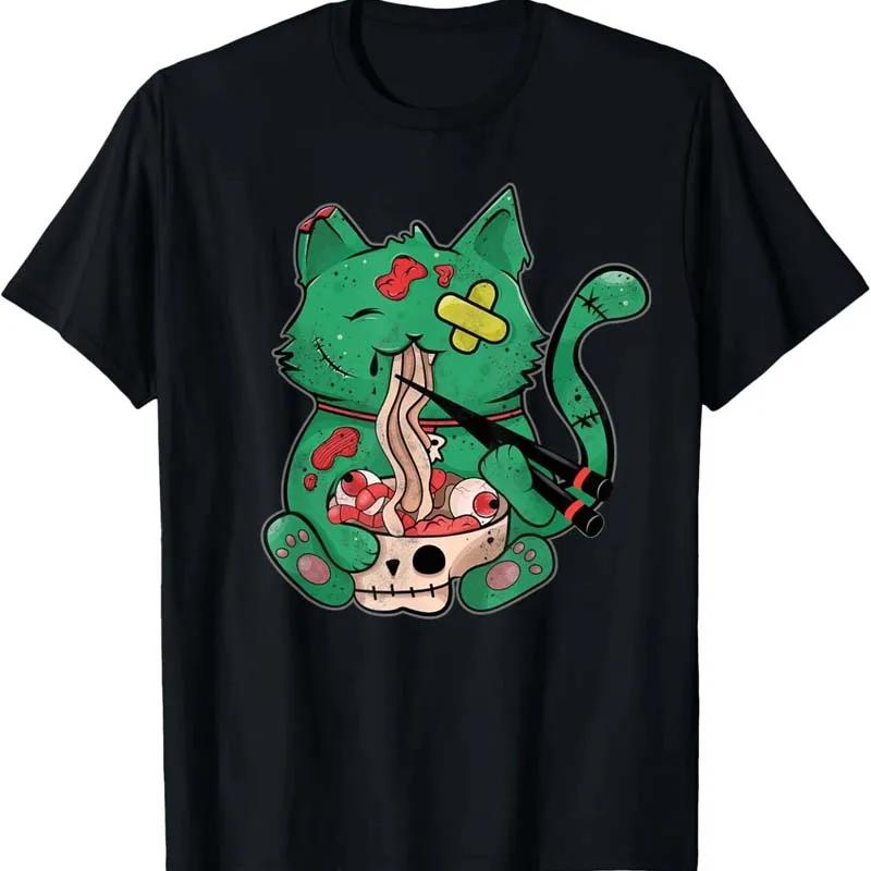 Funny Cute Bat Skeleton Print Tshirt Unisex Unisex Summer Casual Fashion Streetwear Loose Tops Crew Neck Short Sleeve Cotton Tees