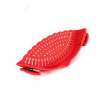 Silicone Clip On Pan Strainer Heat Resistant Food Draining Coliper For Pasta Vegetables & Pot Draining Universal Fit Kitchen Ga