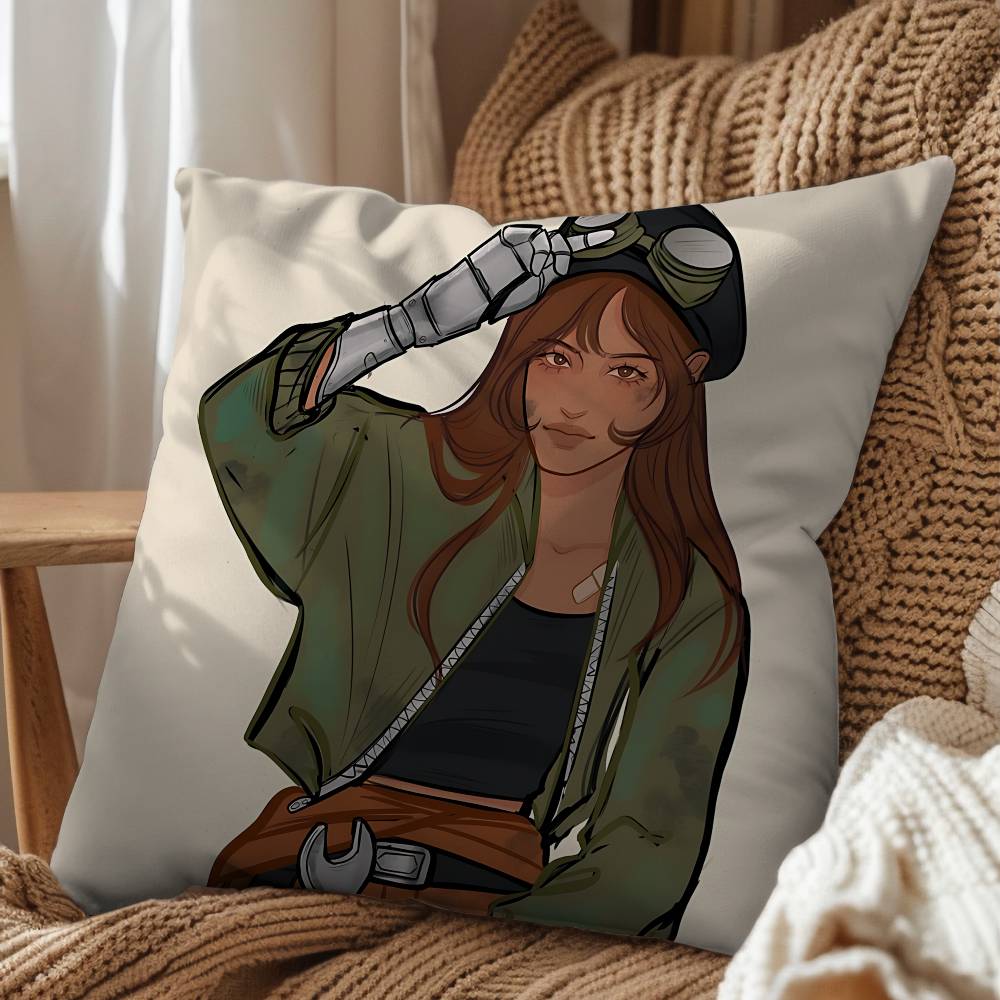 Scarlet Lunar Chronicles Linh Cinder Pillow Case Sofa Living Room Bedroom Headboard Backrest Cushion Square Cushion Nap Time