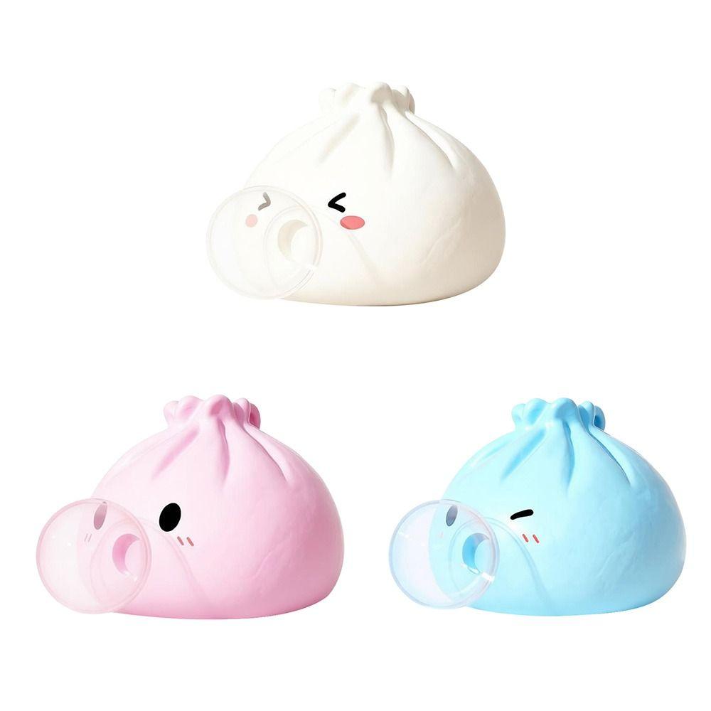 Gift Silicone Bubble Blowing Baozi Cute Cartoon Bubble Blowing Stress Relief Soft Rebound Desktop Ornament Adults