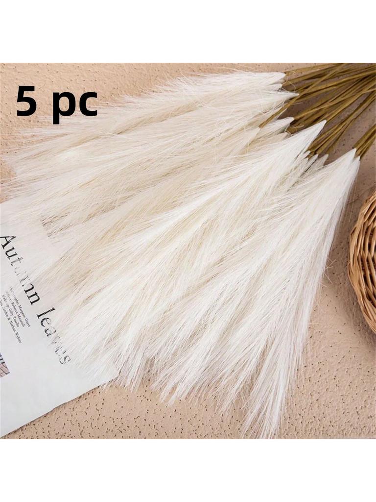 5/1pcs Faux Pampas Grass, Pampas Grass for Floor Vase, Pampas Grass Decor for Vase Fillers Home Decor Wedding Parties Holidays