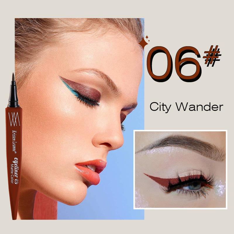 KRISTEN LEANNE Ultra -fine Pen Core Is Matte, Dry and Not Easy To Faint Color Eyeliner Pen