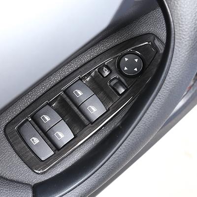 Car Window Switch Lift Panel Button Frame Trim Cover Stickers Decoration Interior Accessories For BMW X1 F48 F49 X2 F39