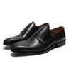 Fashion Handmade Genuine Leather Men's Oxfords Plain Toe Double Buckle Monk Strap Formal Classic Dress Shoes Size 6-13