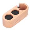 3Hole Coffee Portafilter Holder Wooden Tamper Stand Coffee Tamping Station with NonSlip Mat