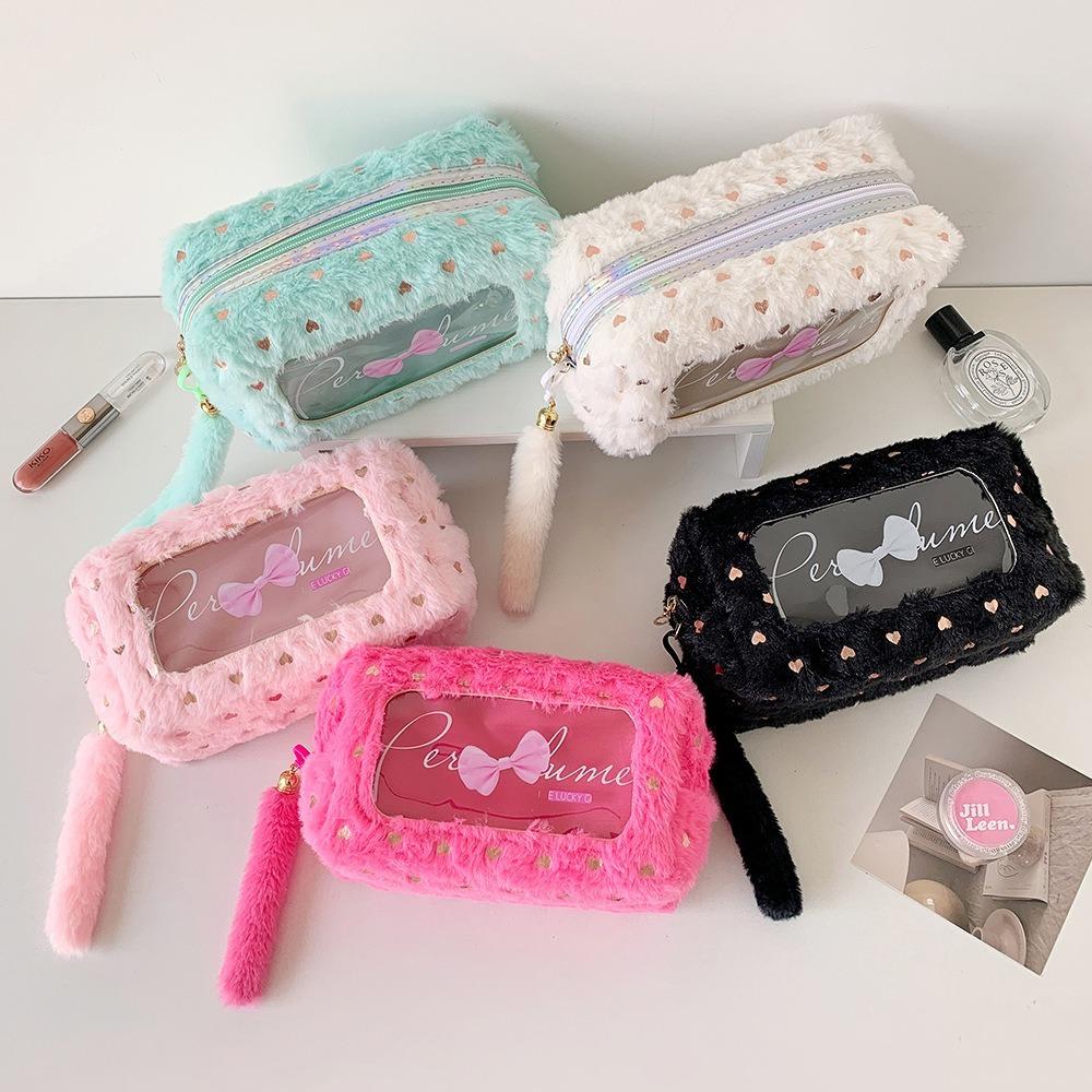 Bow Pencil Case Multifunctional Stationary Storage Bag Portable Makeup Pouch
