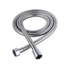 Explosion-proof Stainless Steel Handheld Shower Head with Large Double Buckle and Extended Transparent Hose