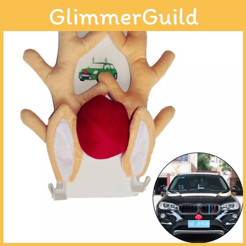 Charmantes Weihnachtsauto-Geweih für fröhliche Feiertagsdekoration und saisonale Feiern