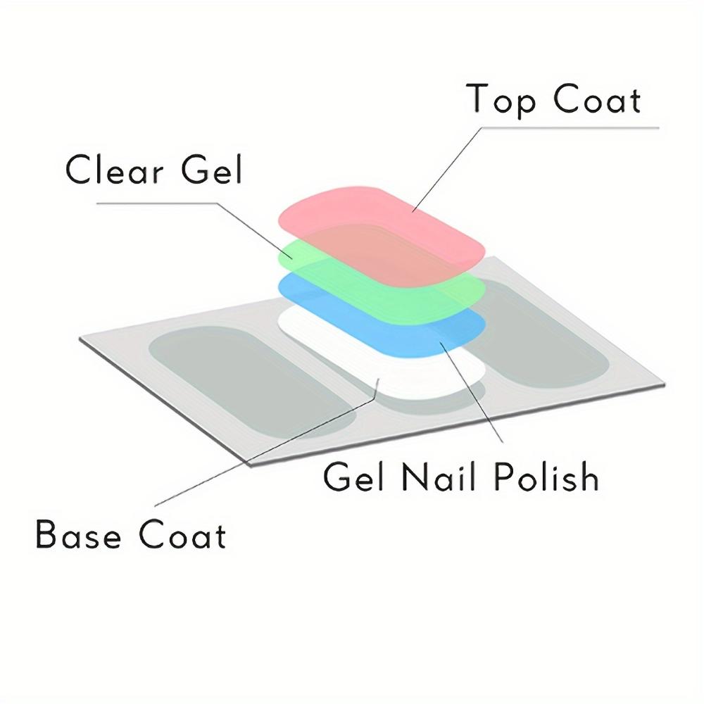 8 Nägel vollständig umwickelte Nagellackstreifen, rosa Nagelblitz selbstklebender Gel-Nagelsticker, geeignet für Damen Heim-DIY Selbstgebrauch Nagelprodukte Nagelset