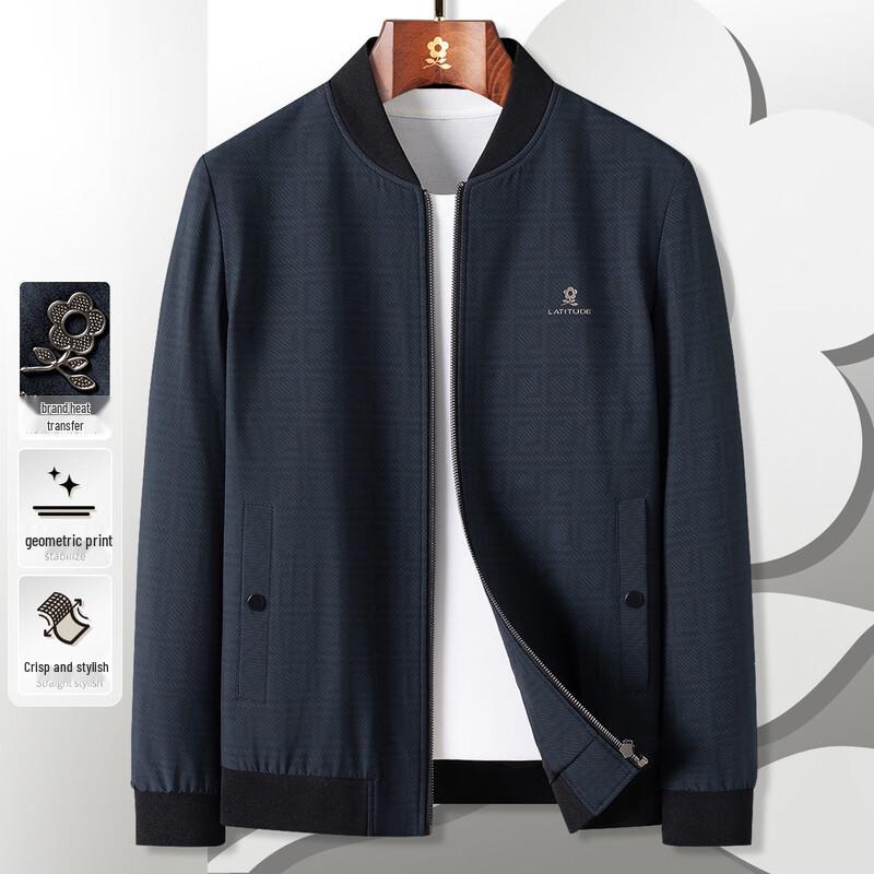 

MONTAGUT Men s Stand Collar Business Casual Jacket M