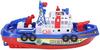 Fauitay Music Light Boat Toy, Automatic Water Spray Electric Bath Toy with Simulated Siren Sound, Rounded Edges Safe Non-Toxic Kids Bath Time Toy