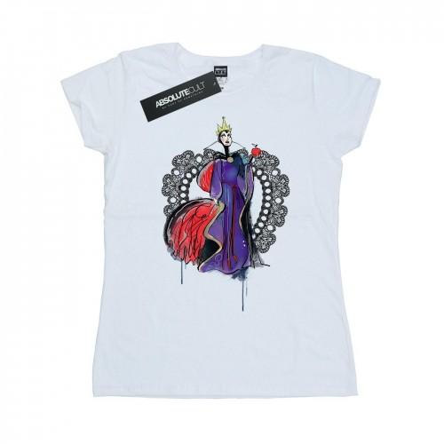 

Disney Womens/Ladies Villains Maleficent Sketch Cotton T-Shirt білий