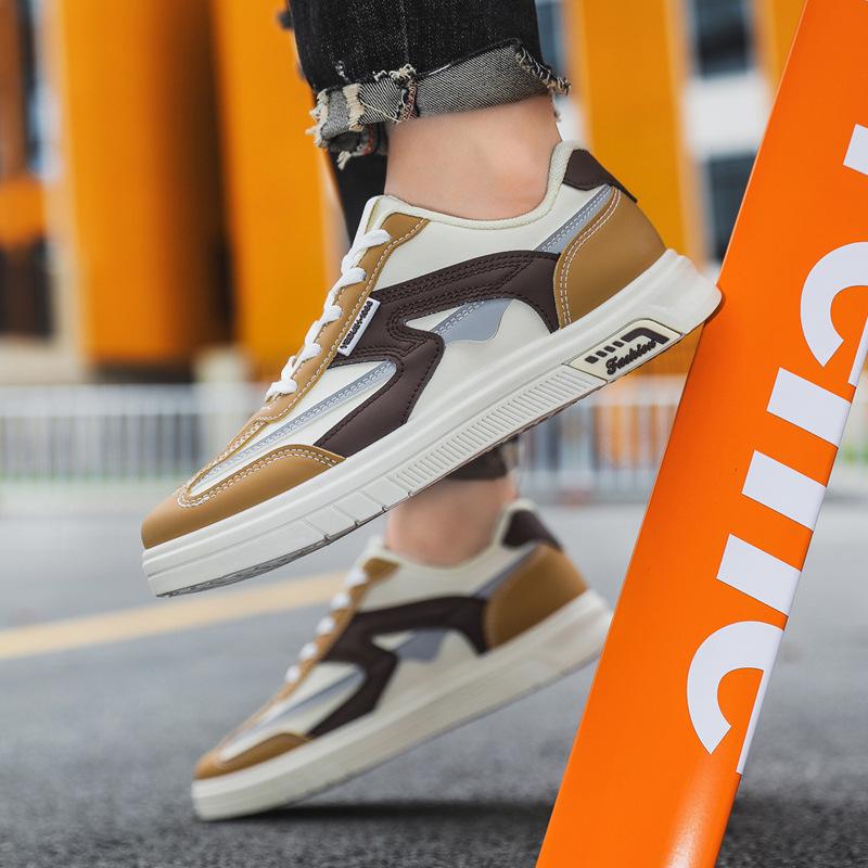 Herrskor sommar ny trend färgmatchning herrars vardagliga boardskor studenter utomhussporter lätta platta vardagsskor