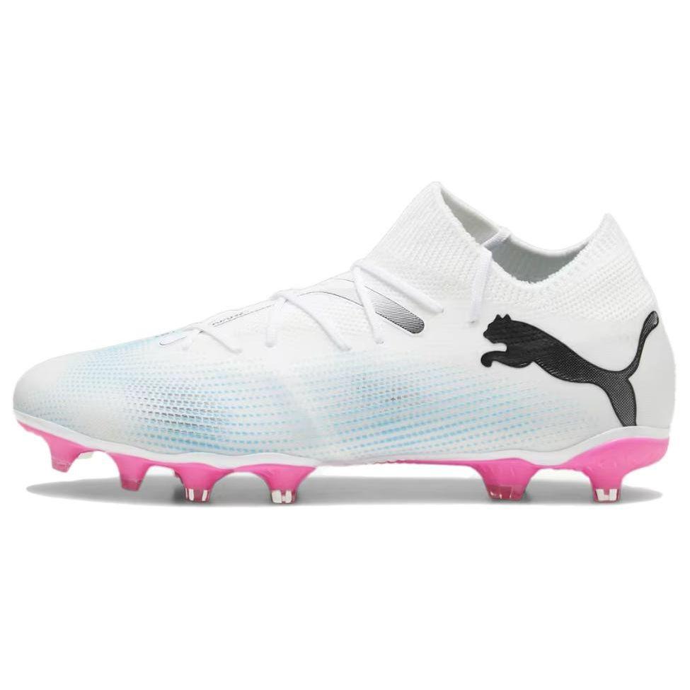 Puma Future 7 Match Fg/Ag Unisex Puma White-Puma Black-Poison Pink 107715-01 EU 46