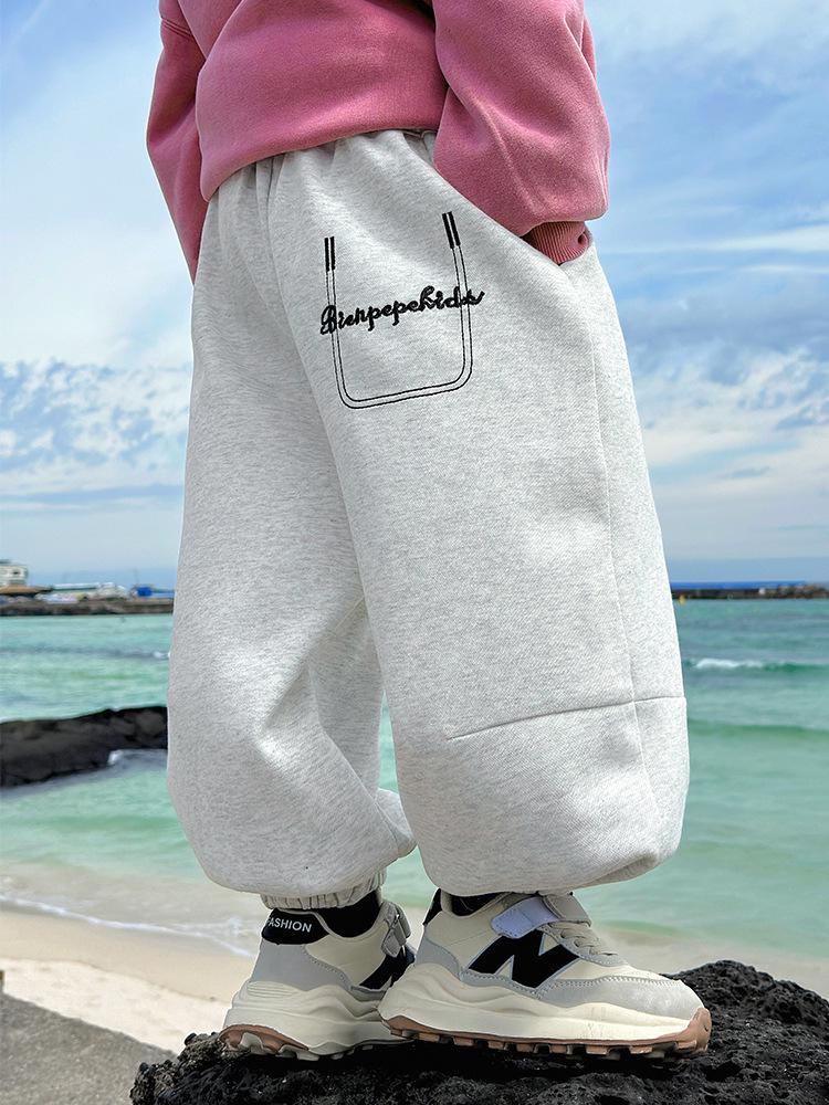 Pantaloni della tuta grigi da ragazzo Fairy Tale - Stile primavera/autunno 2025 per bambini