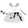 Vestito da ballo in tulle a pois bianchi cosplay Cane a pois dei cartoni animati vestito per bambini gonna a tutù servizio fotografico per bambini