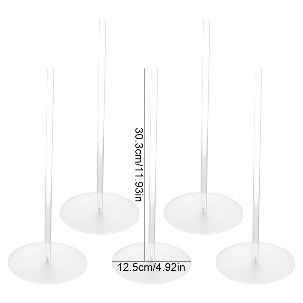 5Pcs DIY Clear Donut Stands Wedding Table Decoration Acrylic Doughnut Holder Wall Holds 30cm Dessert Display Stand Bagel