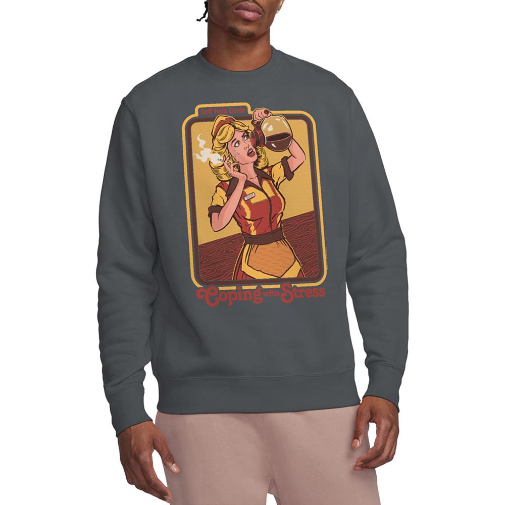 Steven Rhodes Unisex Adult Coping With Stress Sweatshirt