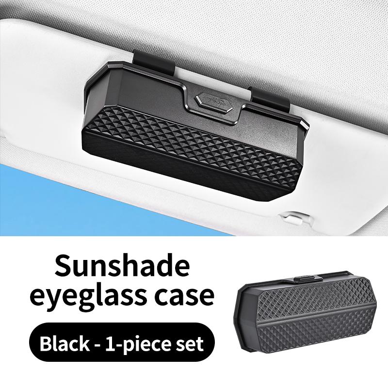 Car Glasses case Visor Multi-functional Car Sun Frame Car Glasses Modified Storage Box 1PCS чёрный