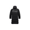 Li Ning Basketball Series Windproof Warm Mid-Length Hooded Down Jacket Men Outerwear Black AYMQ099-1