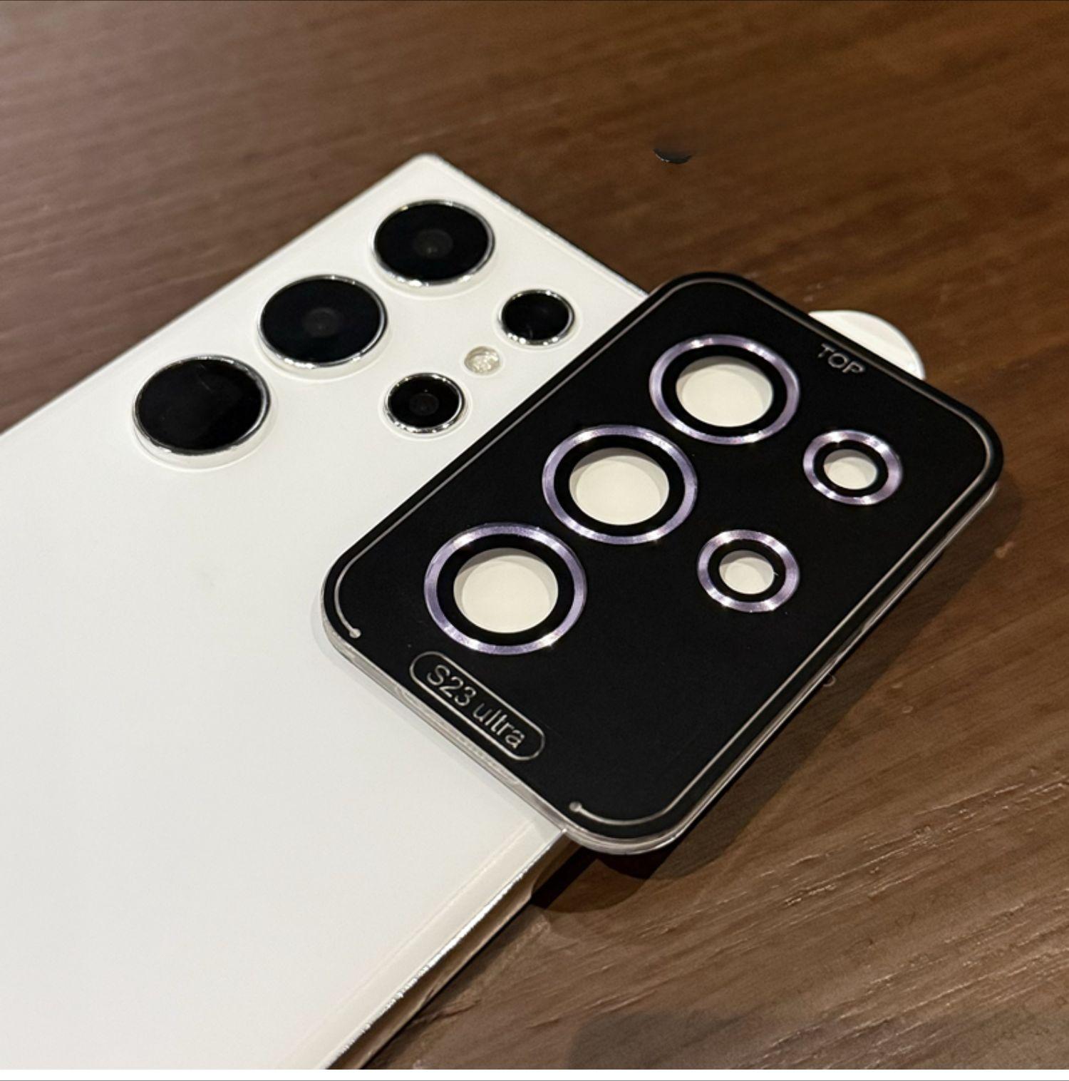 

Металлический чехол-кольцо для объектива Samsung S24 Ultra S23 FE S22 Plus A15 A35 A55 A14 A24 A34 A54 Защитная пленка для объектива камеры For Galaxy A15 5G фиолетовый