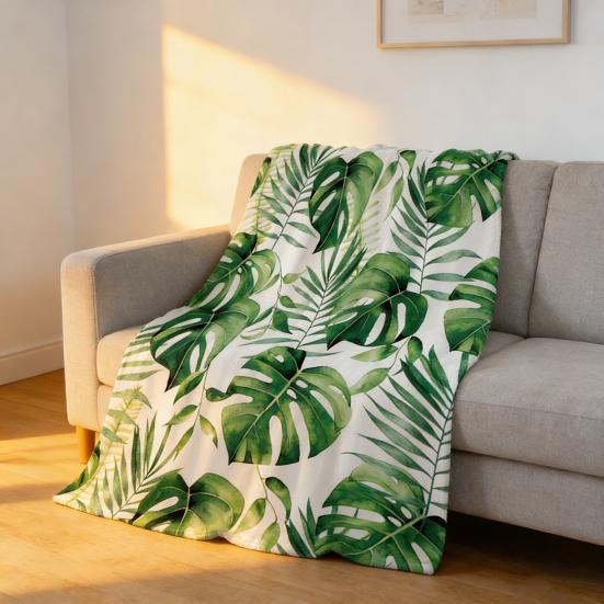 Spring Summer Flowers Blanket Soft Cozy Flannel Floral Nap Blanket Washable Daisy Sunflower Throw Blanket for Bed Couch Sofa Farmhouse Decor