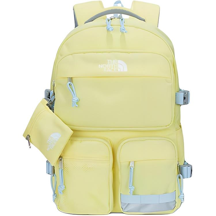 

The North Face 3-In-1 Student Large Capacity Backpack With Coin Purse Unisex Backpacks Swan-Yellow NM2DM01K Swan Yellow