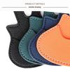 1Pc Leather Guitar Pick Bag Pick Holder Case Guitar Shape With Key Ring Guitar Accessories Instrument Accessories