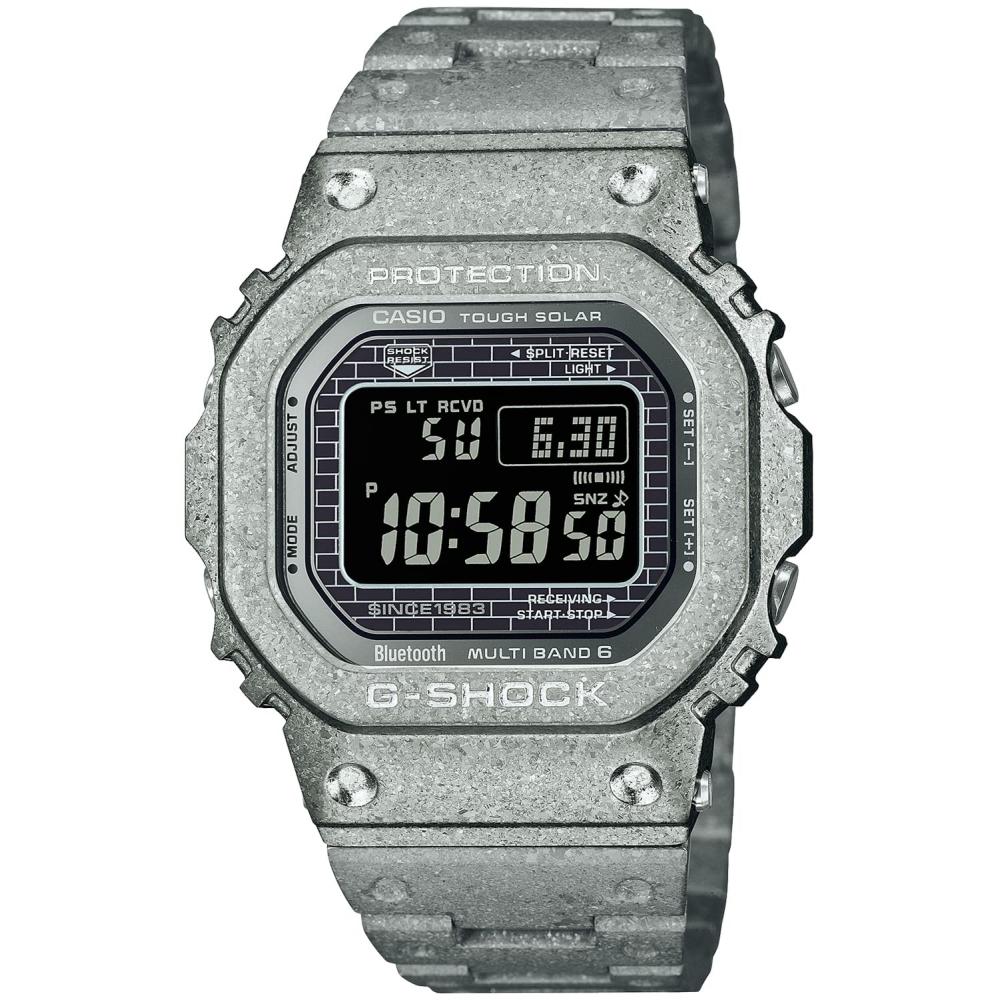 

[Casio] Оригінальний годинник G-Shock оснащений повністю металевим радіоприймачем Bluetooth Solar G-SHOCK 40th Anniversary RECRYSTALLIZED SERIES GMW-B5000PS-1JR Men s Silv